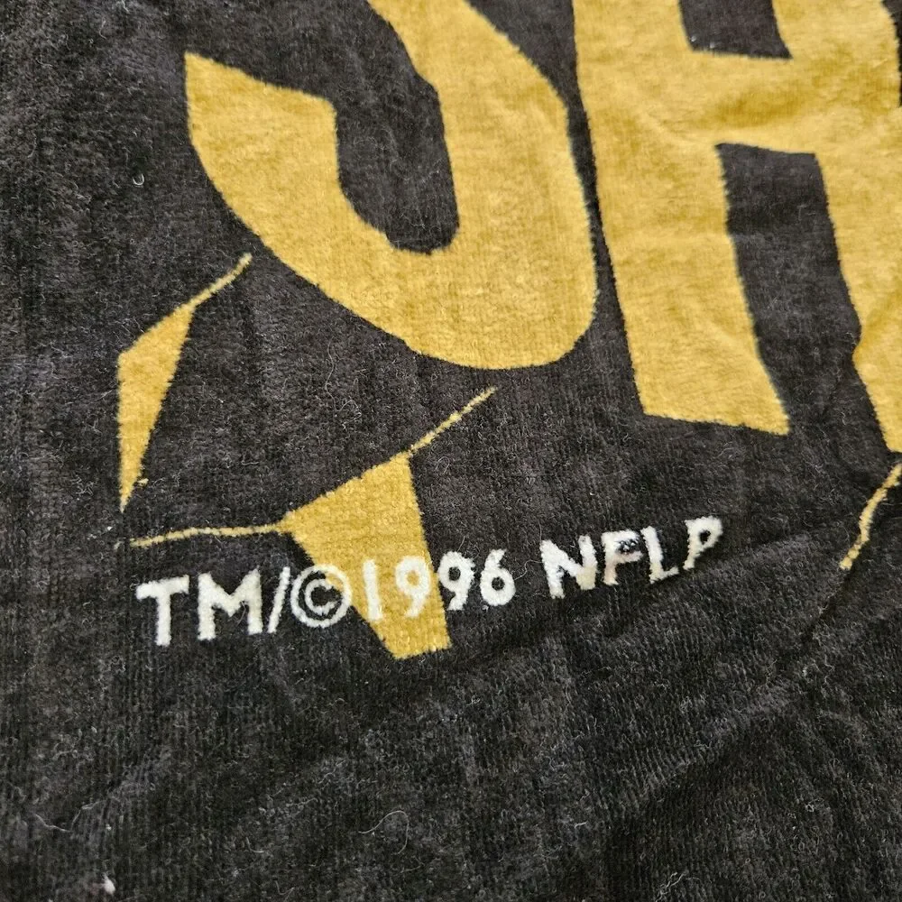 Vtg 90s New Orleans Saints NFL Beach Towel 1996